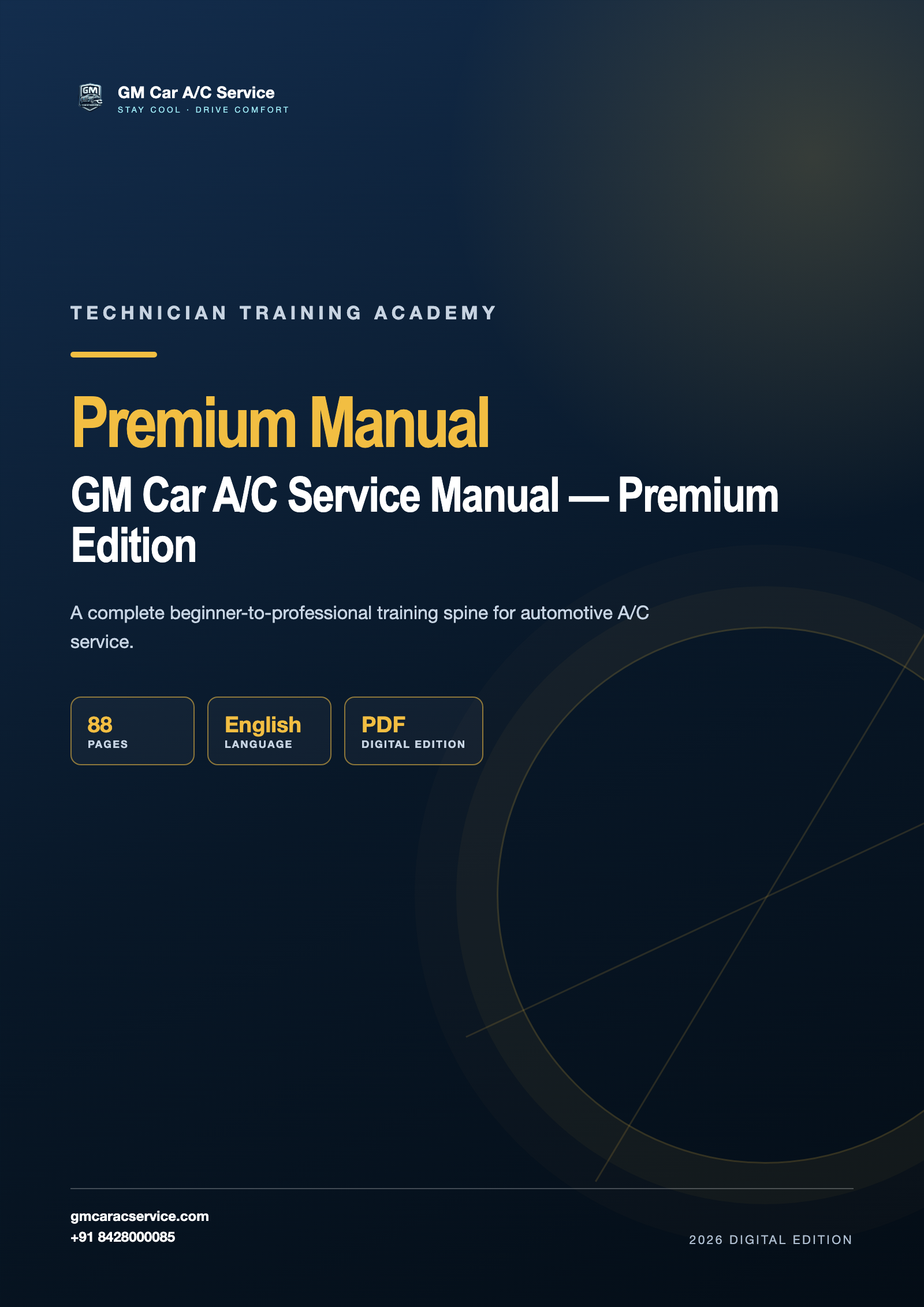 GM Car A/C Service Manual Premium Edition cover