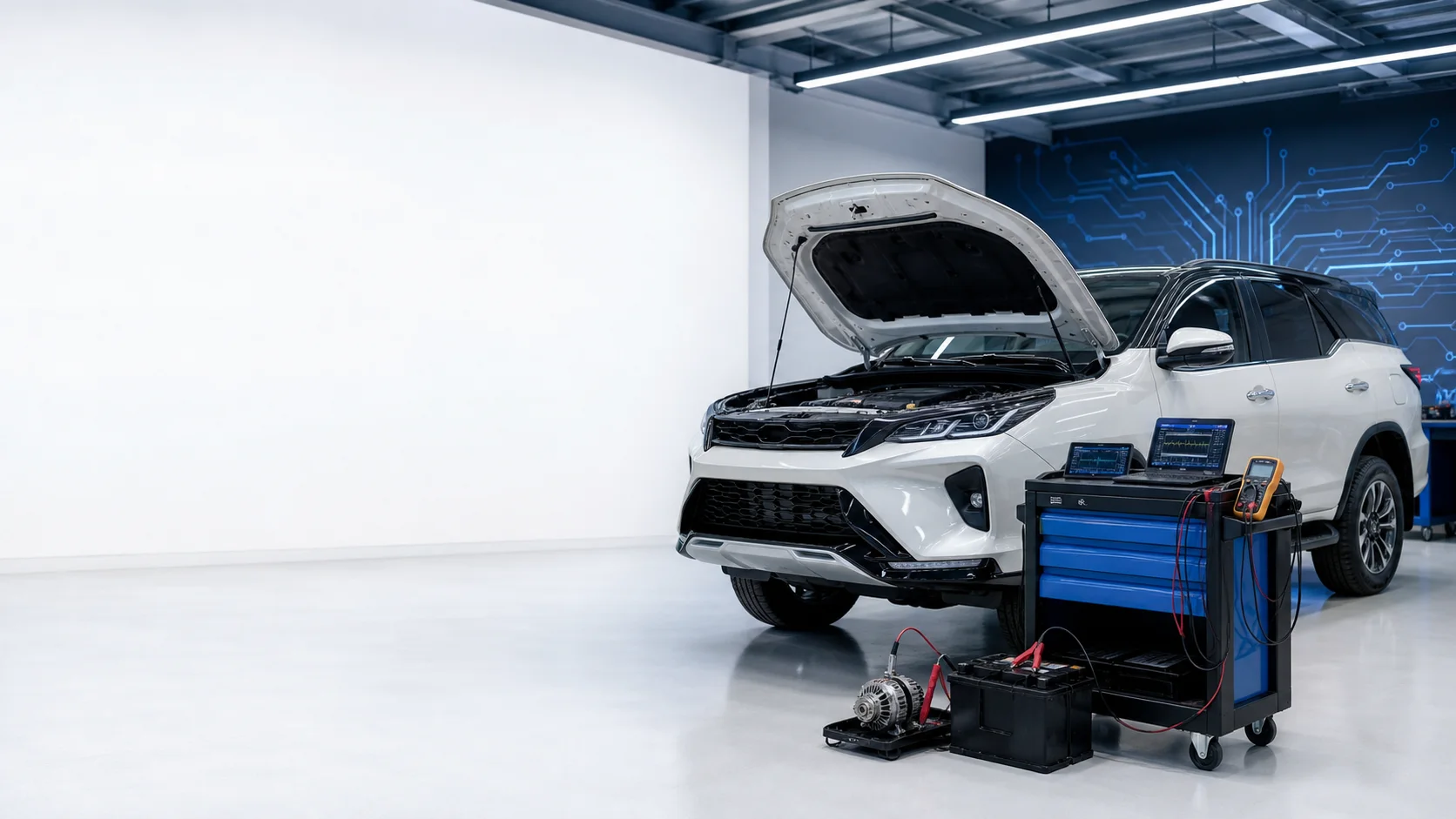 Toyota Fortuner Legender dual-zone climate control servo actuator diagnosis at GM Car AC Service